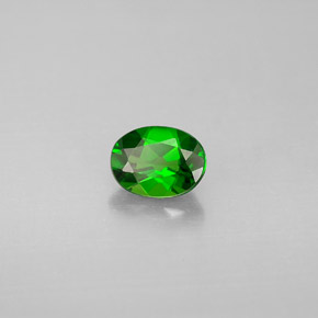 diópsido de cromo Verde natural de 0.62 ct, Corte Óvalo, VS