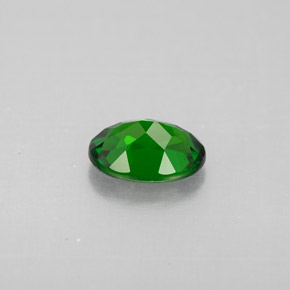 Diopsido de cromo verde natural de 0,85 ct, corte óvalo, VS