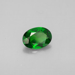 Diopsido de cromo verde natural de 0,79 ct, corte óvalo, VVS-VS