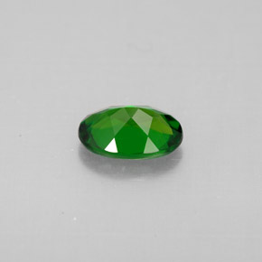 Diopsido de cromo verde natural de 0,79 ct, corte óvalo, VVS-VS