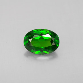 diópsido de cromo Verde natural de 1.06 ct, Corte Óvalo, VS-SI