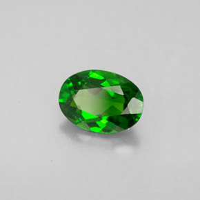 diópsido de cromo Verde natural de 1.06 ct, Corte Óvalo, VS-SI