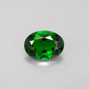 Diopsido de cromo verde natural de 1,15 ct, corte óvalo, VS-SI