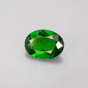 diópsido de cromo Verde natural de 1.10 ct, Corte Óvalo, VS-SI