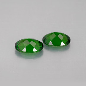 Gemas de diopsido de cromo verde natural de  ct, corte óvalo, VVS-VS
