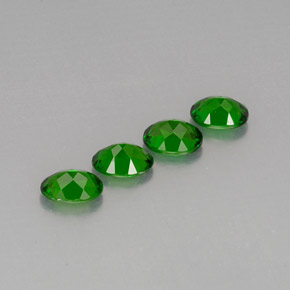Gemas de diopsido de cromo verde natural de  ct, corte óvalo, VVS-VS