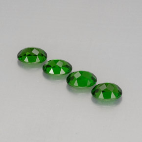 Gemas de diopsido de cromo verde natural de  ct, corte óvalo, VVS-VS