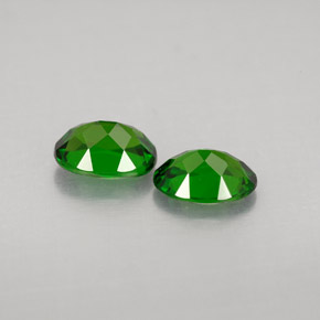 Gemas de diopsido de cromo verde natural de  ct, corte óvalo, VVS-VS