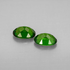Gemas de diopsido de cromo verde natural de  ct, corte óvalo, VVS-VS