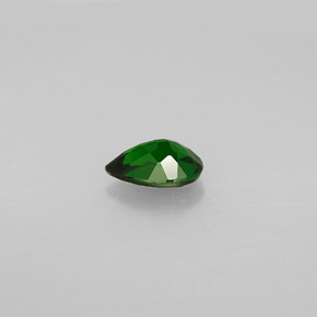 Diopsido de cromo verde natural de 0,72 ct, en forma de pera, VVS-VS