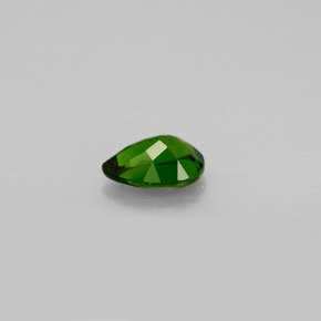 Diopsido de cromo verde natural de 0,78 ct, en forma de pera, VVS-VS