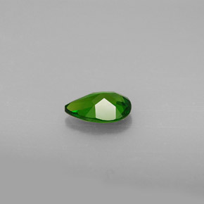 Diopsido de cromo verde natural de 0,66 ct, en forma de pera, VVS-VS
