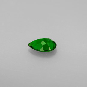 Diopsido de cromo verde natural de 0,73 ct, en forma de pera, VS
