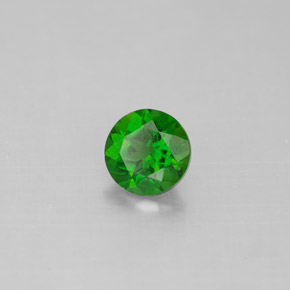 Diopsido de cromo verde natural de 0,49 ct, corte redondo, VS