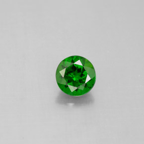 Diopsido de cromo verde natural de 0,56 ct, corte redondo, VS