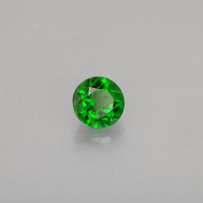 Diopsido de cromo verde natural de 0,49 ct, corte redondo, VS