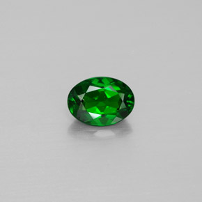 diópsido de cromo Verde natural de 0.87 ct, Corte Óvalo, SI