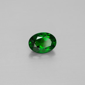 diópsido de cromo Verde natural de 0.87 ct, Corte Óvalo, SI