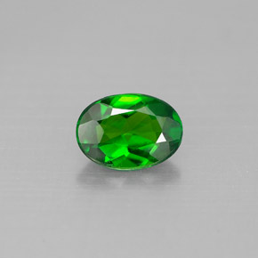 diópsido de cromo Verde natural de 0.75 ct, Corte Óvalo, VS-SI