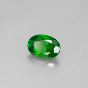 Diopsido de cromo verde natural de 0,87 ct, corte óvalo, VS-SI