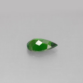 Diopsido de cromo verde natural de 0,72 ct, en forma de pera, VS
