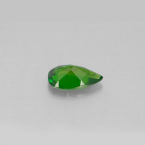 diópsido de cromo Verde natural de 0.74 ct, En forma de pera, VS