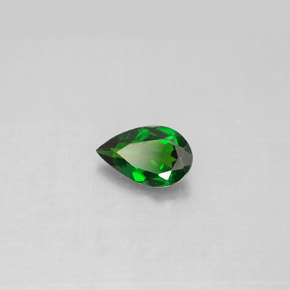 diópsido de cromo Verde natural de 0.68 ct, En forma de pera, VS