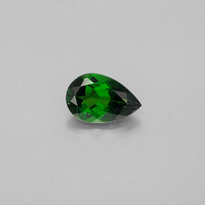 Diopsido de cromo verde natural de 0,90 ct, en forma de pera, VVS-VS