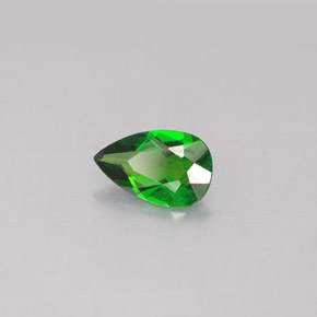 diópsido de cromo Verde natural de 0.73 ct, En forma de pera, VS