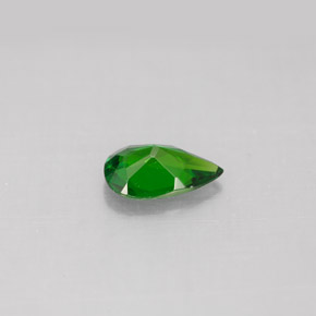 diópsido de cromo Verde natural de 0.73 ct, En forma de pera, VS