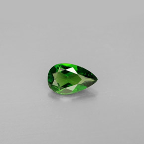 diópsido de cromo Verde natural de 0.72 ct, En forma de pera, VS
