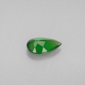 diópsido de cromo Verde natural de 0.76 ct, En forma de pera, VS