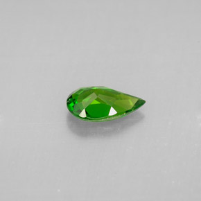 diópsido de cromo Verde natural de 0.67 ct, En forma de pera, VS