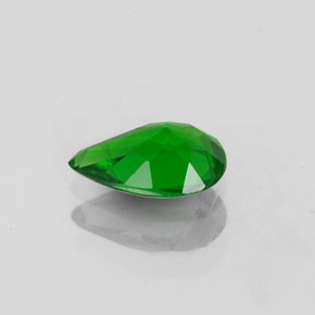 Diopsido de cromo verde natural de 0,74 ct, en forma de pera, VS-SI