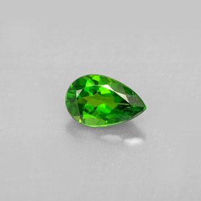 diópsido de cromo Verde natural de 0.98 ct, En forma de pera, VS