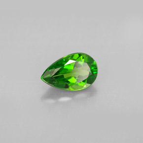 diópsido de cromo Verde natural de 0.98 ct, En forma de pera, VS