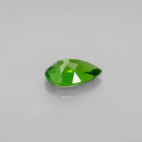 diópsido de cromo Verde natural de 0.98 ct, En forma de pera, VS