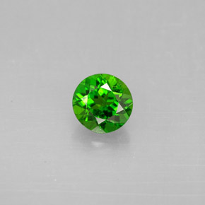 diópsido de cromo Verde natural de 0.56 ct, Corte Redondo, VS