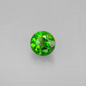 diópsido de cromo Verde natural de 0.56 ct, Corte Redondo, VS