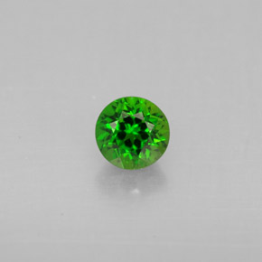 Diopsido de cromo verde natural de 0,54 ct, corte redondo, VS