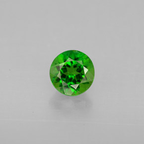 diópsido de cromo Verde natural de 0.55 ct, Corte Redondo, VS