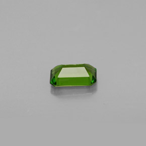 Diopsido de cromo verde natural de 0,53 ct, corte esmeralda, VS