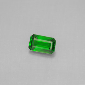 diópsido de cromo Verde natural de 0.45 ct, corte esmeralda, VS