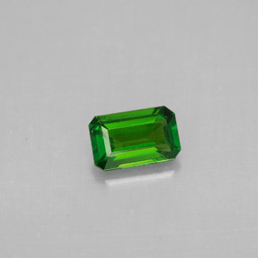 diópsido de cromo Verde natural de 0.49 ct, corte esmeralda, VS