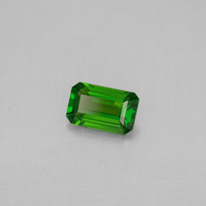 diópsido de cromo Verde natural de 0.49 ct, corte esmeralda, VS