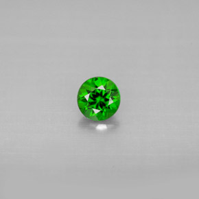 diópsido de cromo Verde natural de 0.33 ct, Corte Redondo, VS
