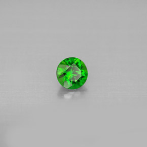 diópsido de cromo Verde natural de 0.33 ct, Corte Redondo, VS
