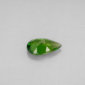 Diopsido de cromo verde natural de 0,73 ct, en forma de pera, VS