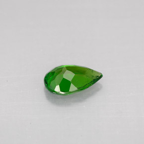 Diopsido de cromo verde natural de 0,60 ct, en forma de pera, VS