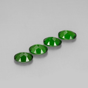 Gemas de diopsido de cromo verde natural de  ct, corte óvalo, VVS-VS